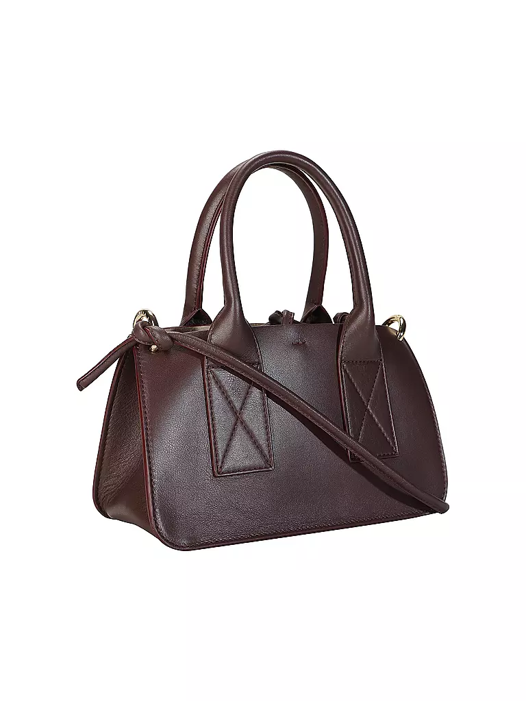 JULIA SKERGETH | Ledertasche - Shopper Small | Rojo oscuro