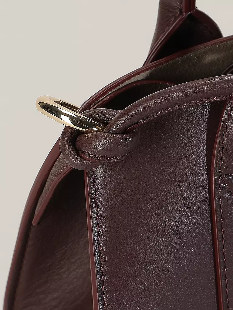 JULIA SKERGETH | Ledertasche - Shopper Small | Rojo oscuro