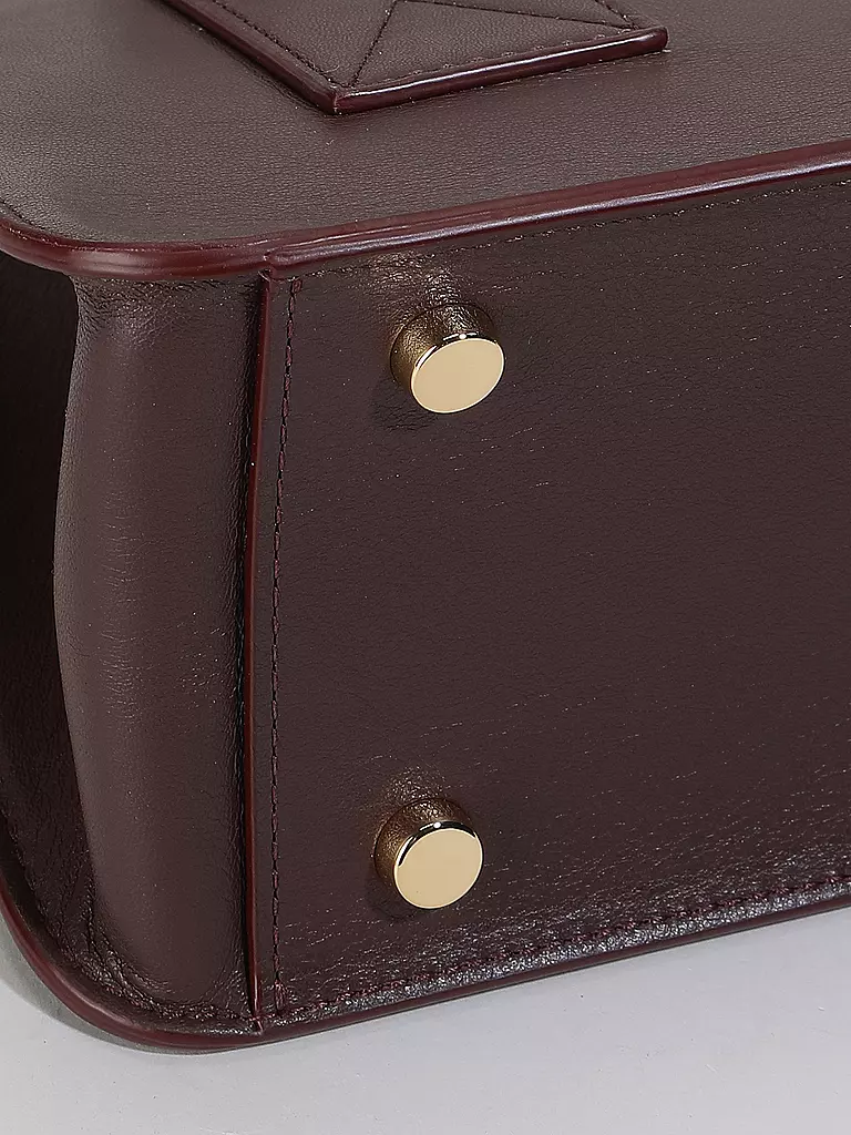 JULIA SKERGETH | Ledertasche - Shopper Small | Rojo oscuro