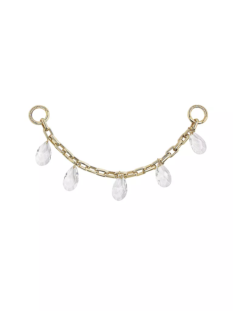 JULIA SKERGETH | Llavero con cristal | Oro
