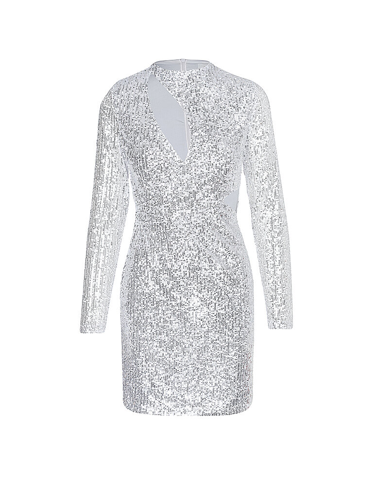 Vestido de cóctel plata 40