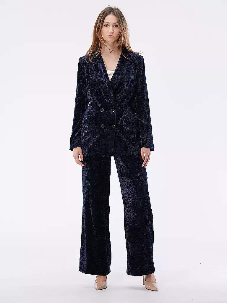 JUNE FRIDAYS | Pantalones de pana de corte ancho | Azul oscuro