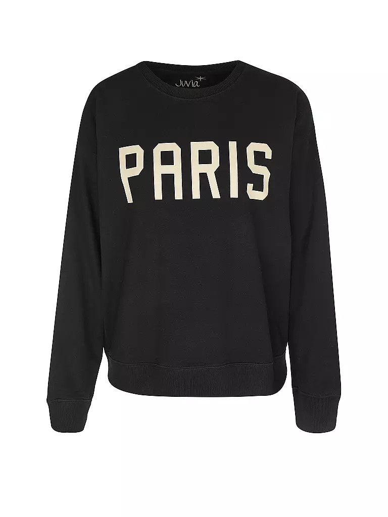 JUVIA | Loungewear Sweater PARIS  | Negro