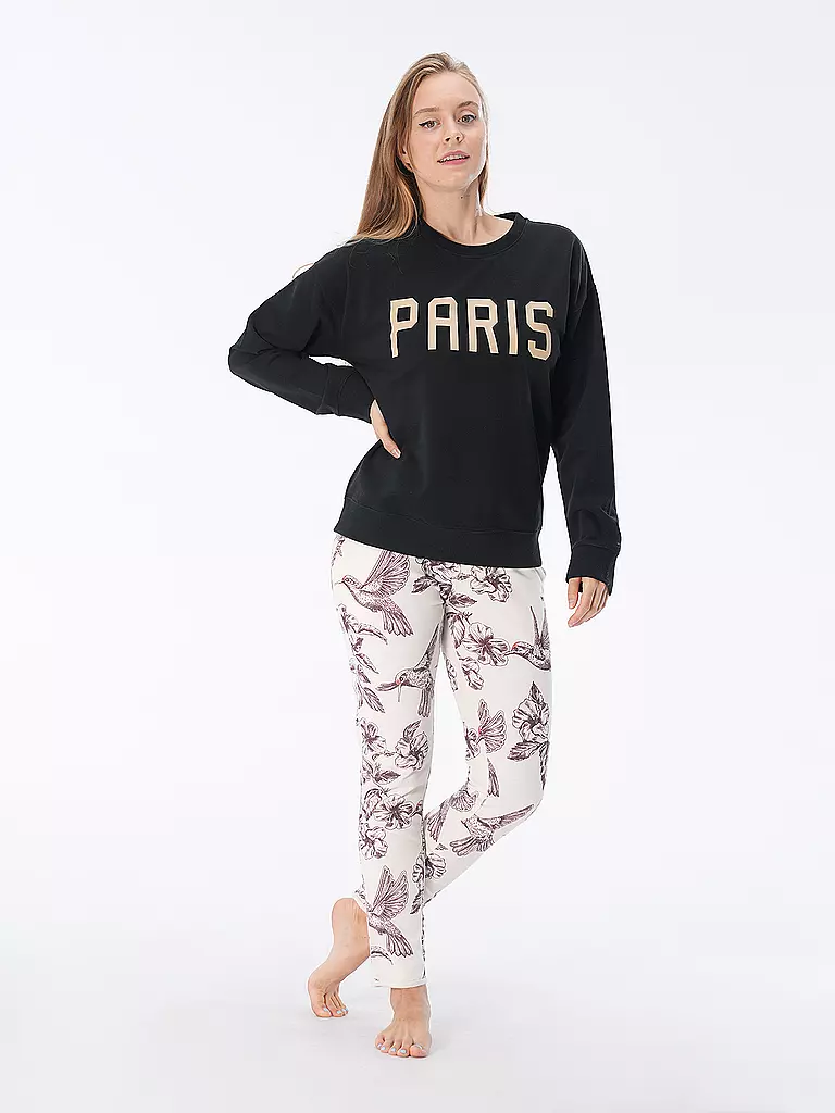 JUVIA | Loungewear Sweater PARIS  | Negro