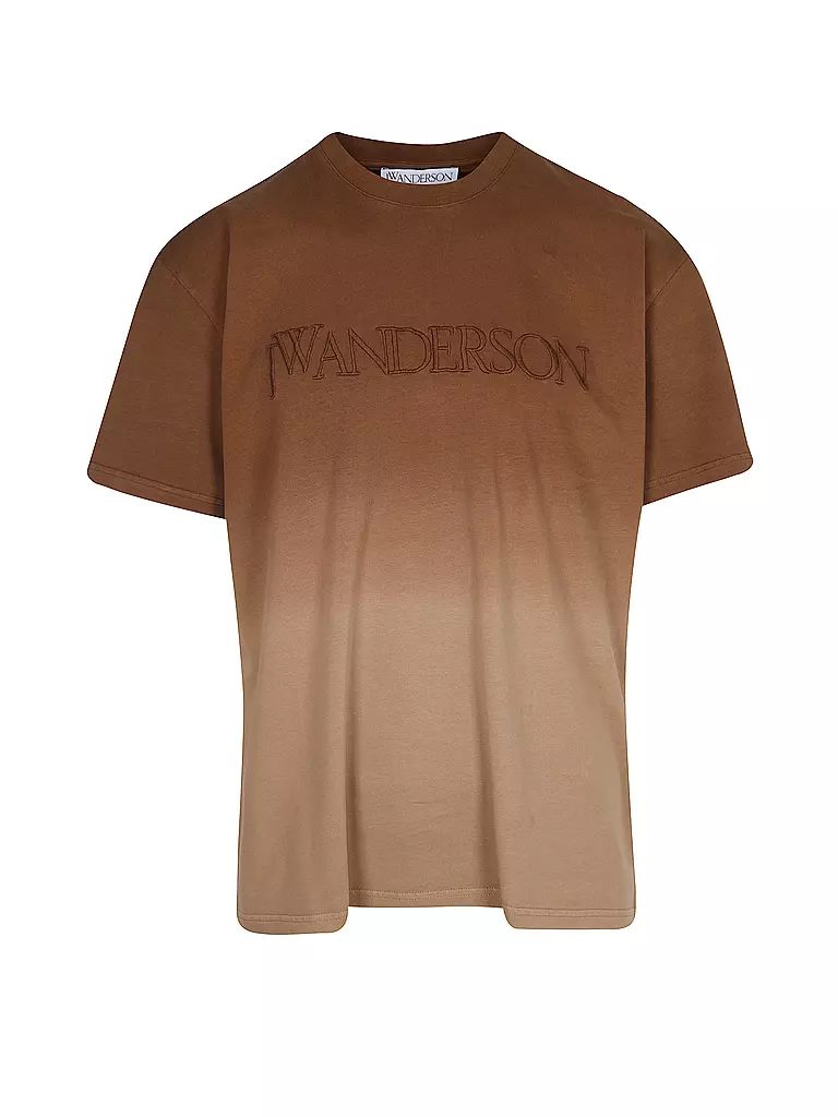 JW ANDERSON | Camiseta LOGO GRADIENT TEE | Marrón