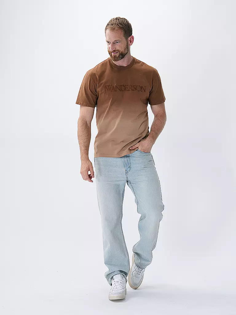 JW ANDERSON | Camiseta LOGO GRADIENT TEE | Marrón