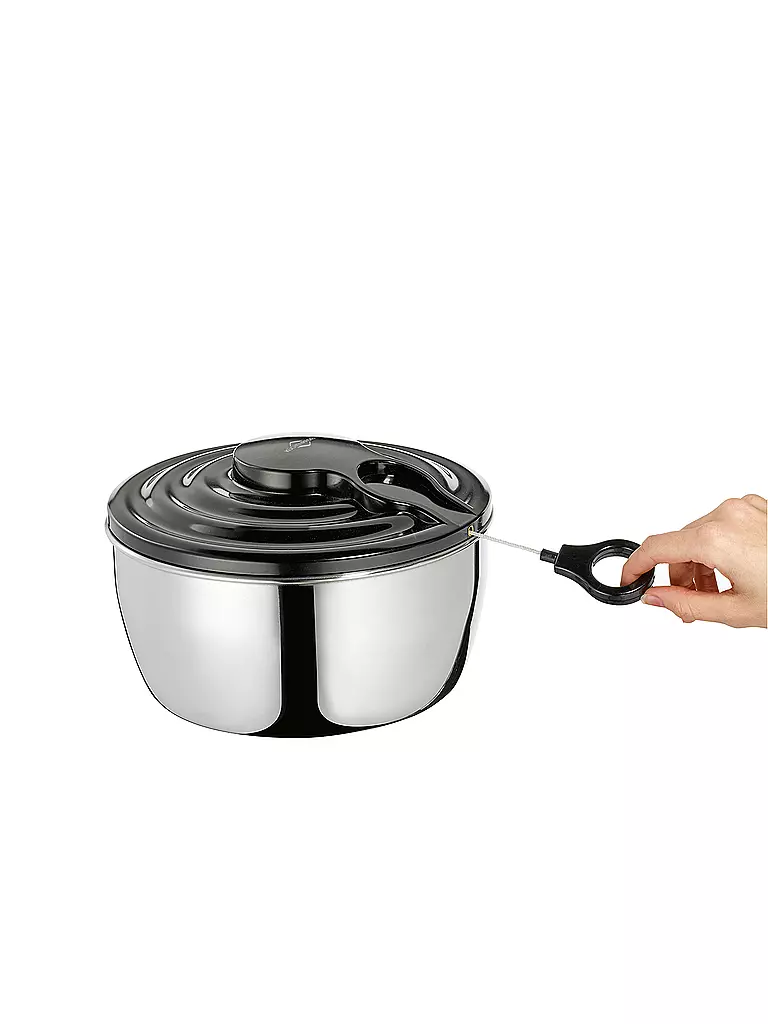 KÜCHENPROFI | Centrifugadora de ensalada WAVE 24,5cm acero inoxidable | silber