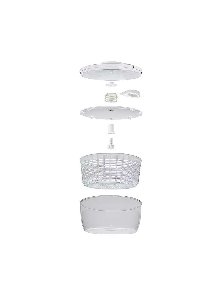 KÜCHENPROFI | Centrifugadora WAVE 24cm plástico / blanco | 