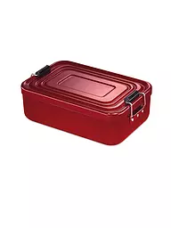 KÜCHENPROFI | Fiambrera - Lunchbox pequeña 18x12cm (Plata) | Rojo
