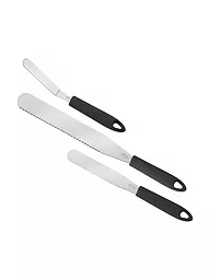 KÜCHENPROFI | Juego de cuchillos de repostería de 3 piezas (acero inoxidable) | Plata