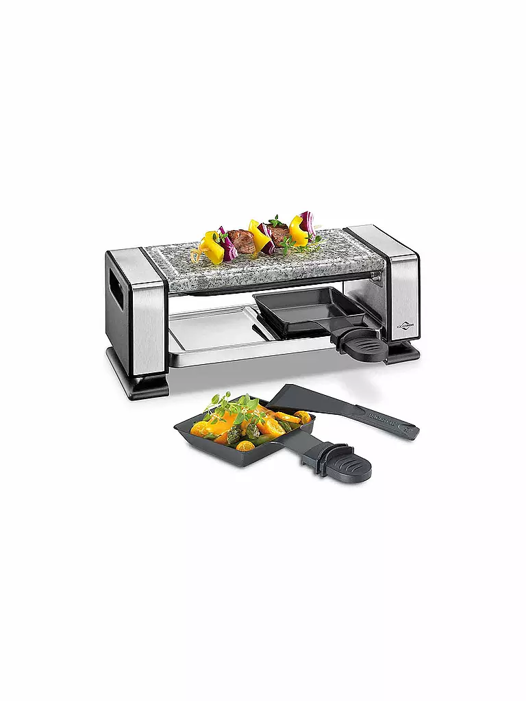 KÜCHENPROFI | Raclette VISTA2 (Acero inoxidable/Mármol) | Plata