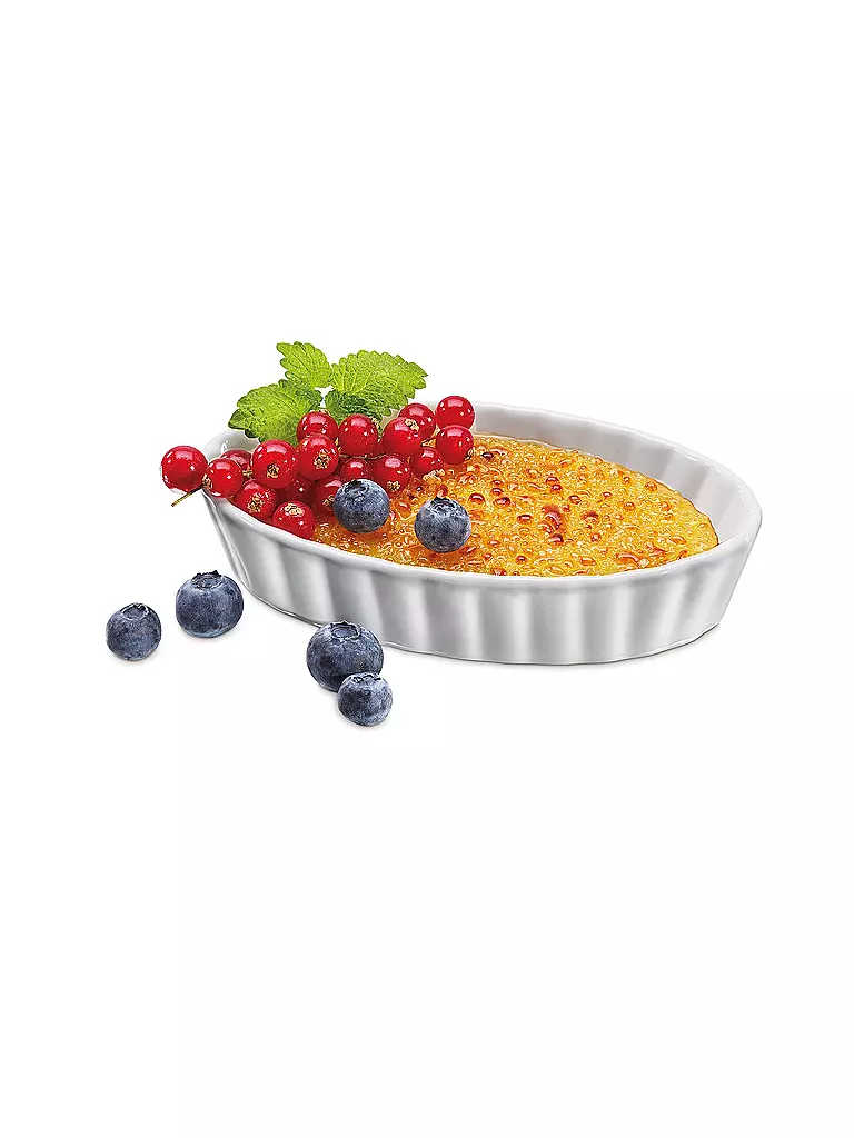 KÜCHENPROFI | Set de 6 cuencos para crème brûlée | Blanco