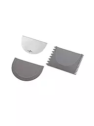 KÜCHENPROFI | Set de espátulas VARIO de silicona gris / acero inoxidable | Gris