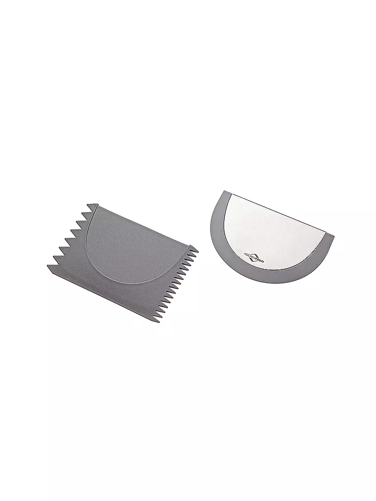 KÜCHENPROFI | Set de espátulas VARIO de silicona gris / acero inoxidable | Gris