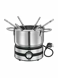 KÜCHENPROFI | Set de fondue BASEL eléctrico de acero inoxidable | Plata