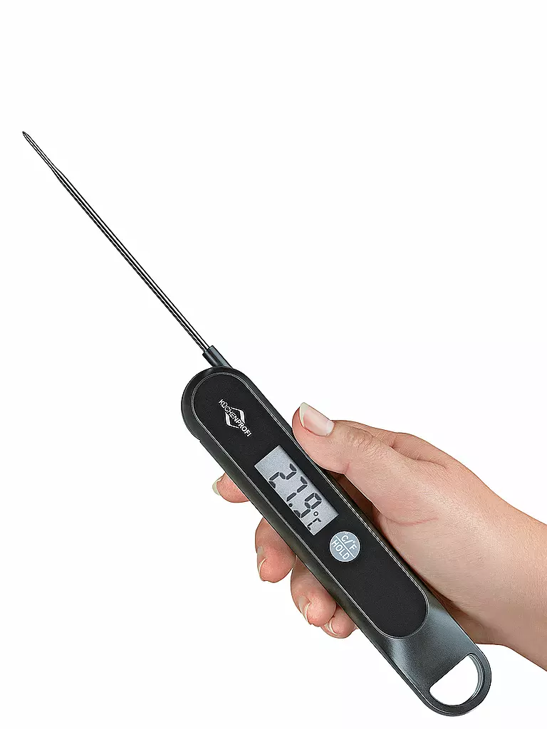 KÜCHENPROFI | Termómetro digital SHAKE 18cm Negro | Negro