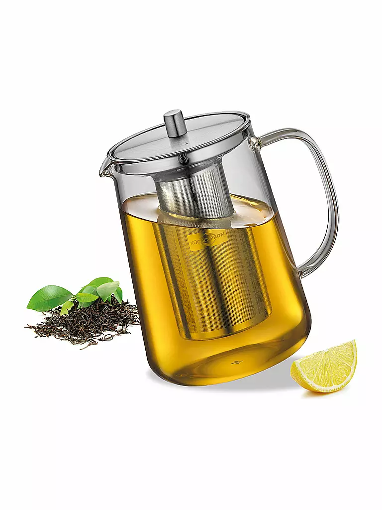 KÜCHENPROFI | Teteras 1,2l ASSAM Vidrio/Acero inoxidable | 
