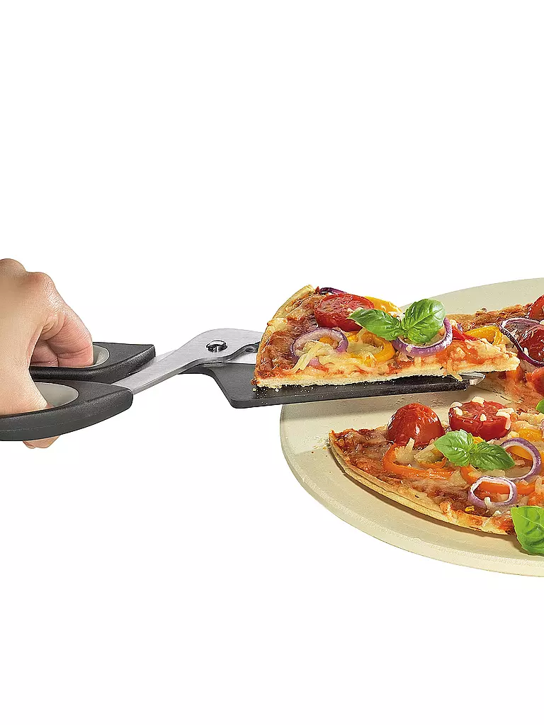 KÜCHENPROFI | Tijeras para pizza de 27 cm de acero inoxidable / negro | silber