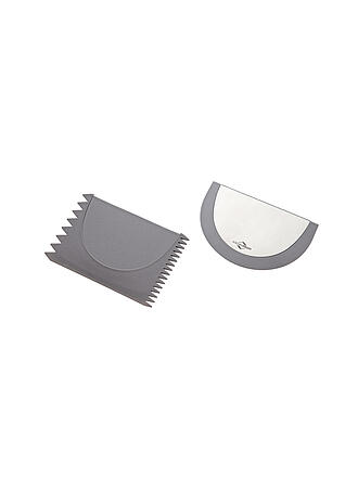 KÜCHENPROFI | Set de espátulas VARIO de silicona gris / acero inoxidable