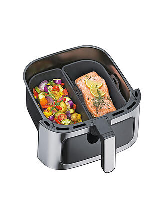 KÜCHENPROFI | Inserto de cesta 1/2 para freidora de aire IMPULS 2 uds. 1,4 l Sil.Negro