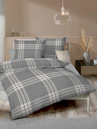 KAEPPEL | Ropa de cama de franela 70x90cm/140x200cm PURE Antracita