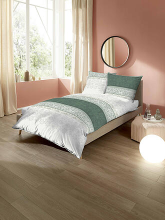KAEPPEL | Ropa de cama de franela NORDIC 70x90cm/140x200cm Verde