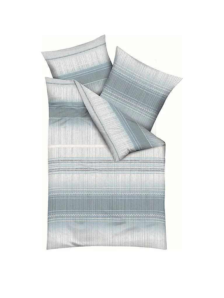 KAEPPEL | Ropa de cama de franela 70x90cm/140x200cm CHARISMA Grafito | Gris claro