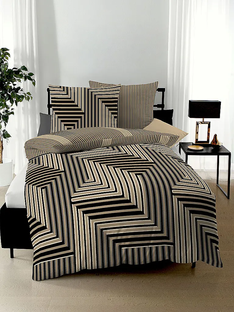 KAEPPEL | Ropa de cama de franela 70x90cm/140x200cm ESCAPE Gold | Plata