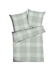 KAEPPEL | Ropa de cama de franela 70x90cm/140x200cm PURE Antracita | Verde claro