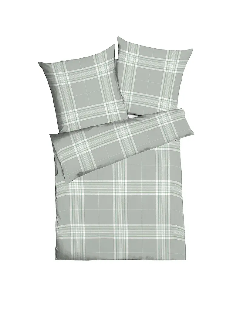 KAEPPEL | Ropa de cama de franela 70x90cm/140x200cm PURE Verde | Verde claro
