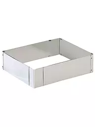 KAISER | Aro para hornear Gourmet (acero inoxidable) | Plata