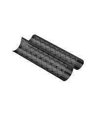 KAISER | Baguette Backblech perforado 40 x 20 cm Antiadherente | Negro