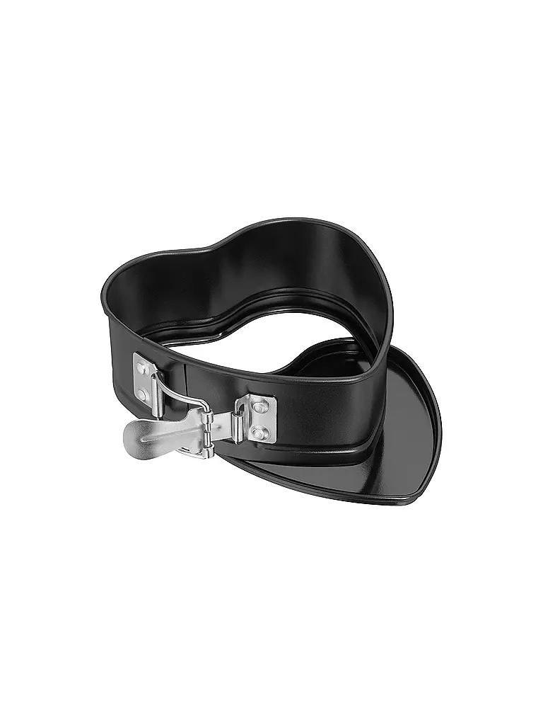 KAISER | Mini molde desmontable con forma de corazón de 11 cm, antracita | Negro