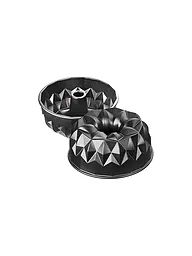 KAISER | Molde de Gugelhupf geométrico de 25 cm antiadherente | Negro