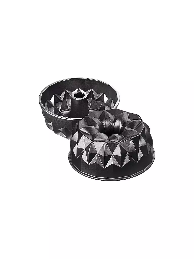 KAISER | Molde de Gugelhupf geométrico de 25 cm antiadherente | Negro