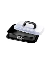 KAISER | Molde desmontable rectangular con tapa 35x24cm Antiadherente Negro | Negro