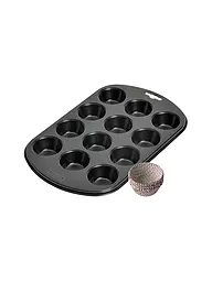 KAISER | Molde para 12 muffins X-MAS antiadherente | Negro