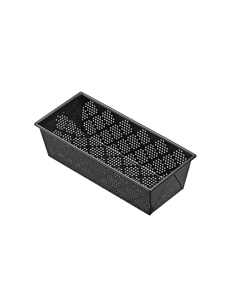 KAISER | Molde para pan perforado de 25x11 cm antiadherente | Negro
