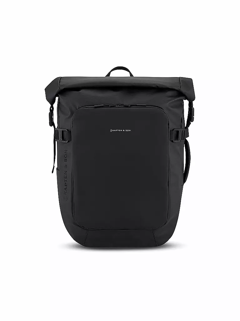KAPTEN & SON | Mochila LISBON, expandible | schwarz