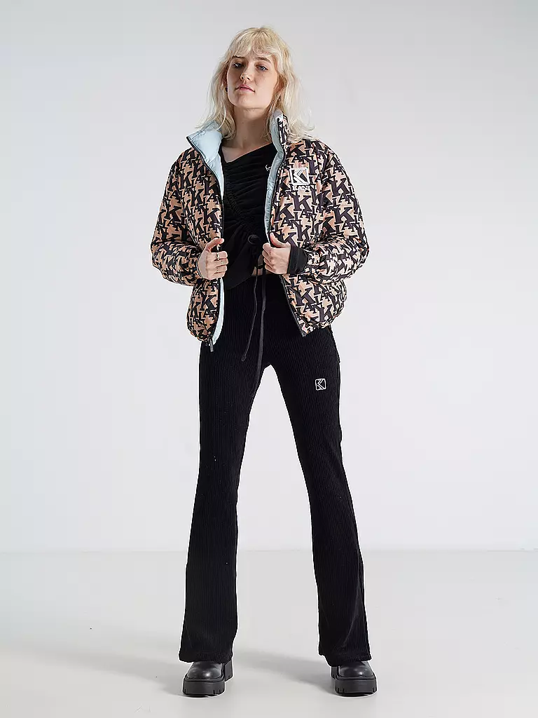 KARL KANI | Cordhose Bootcut  | Negro