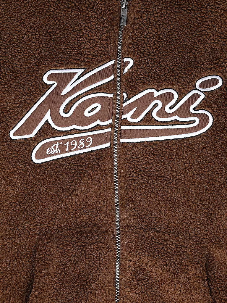 KARL KANI | Jacke in Felloptik  | Marrón