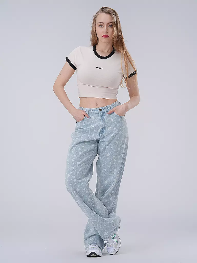 KARL KANI | Jeans de corte recto | hellblau