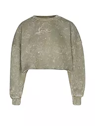 KARL KANI | Sudadera Corte Cropped | Oliva