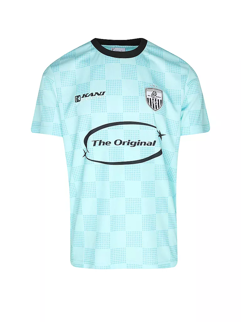 KARL KANI | T-Shirt SPORT STAR CHECK TRIKOT | Azul claro