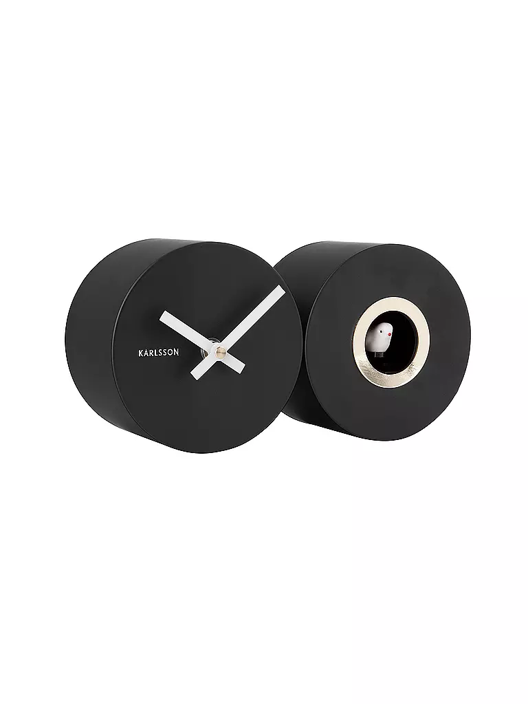 KARLSSON | Reloj de pared CUCKOO DUO Black | Negro
