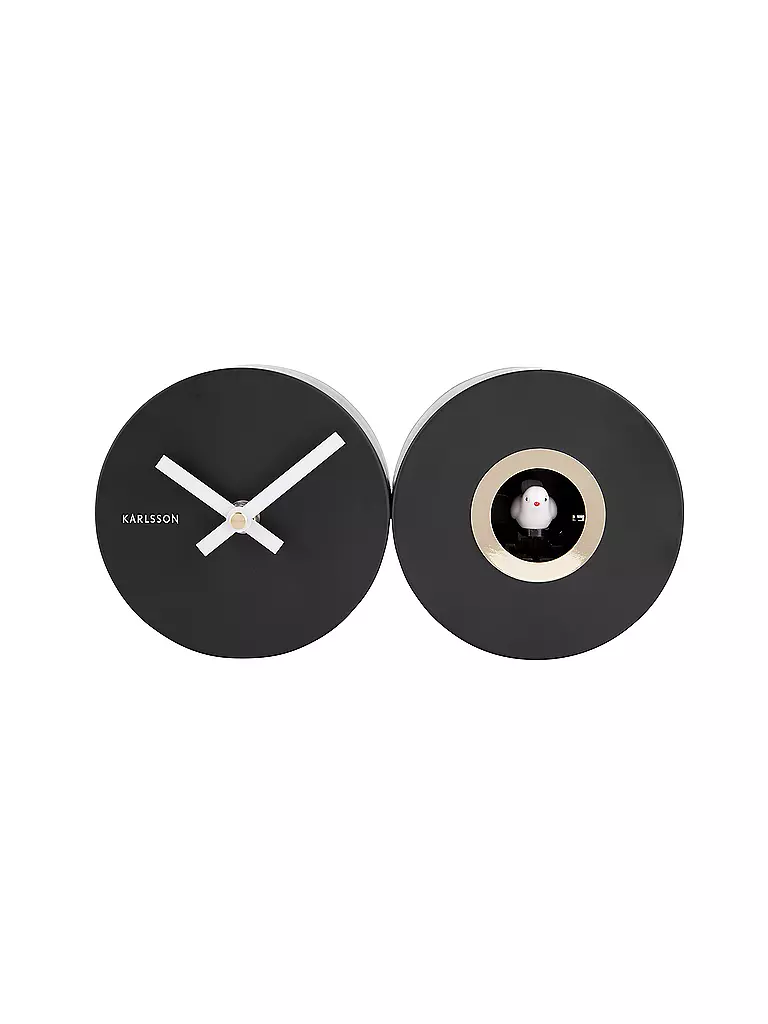 KARLSSON | Reloj de pared CUCKOO DUO Black | 