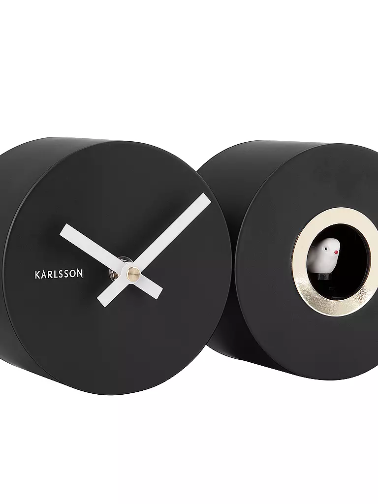 KARLSSON | Reloj de pared CUCKOO DUO Black | 