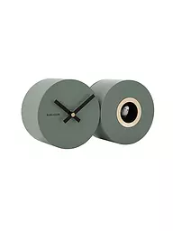 KARLSSON | Reloj de pared CUCKOO DUO White | Verde oscuro