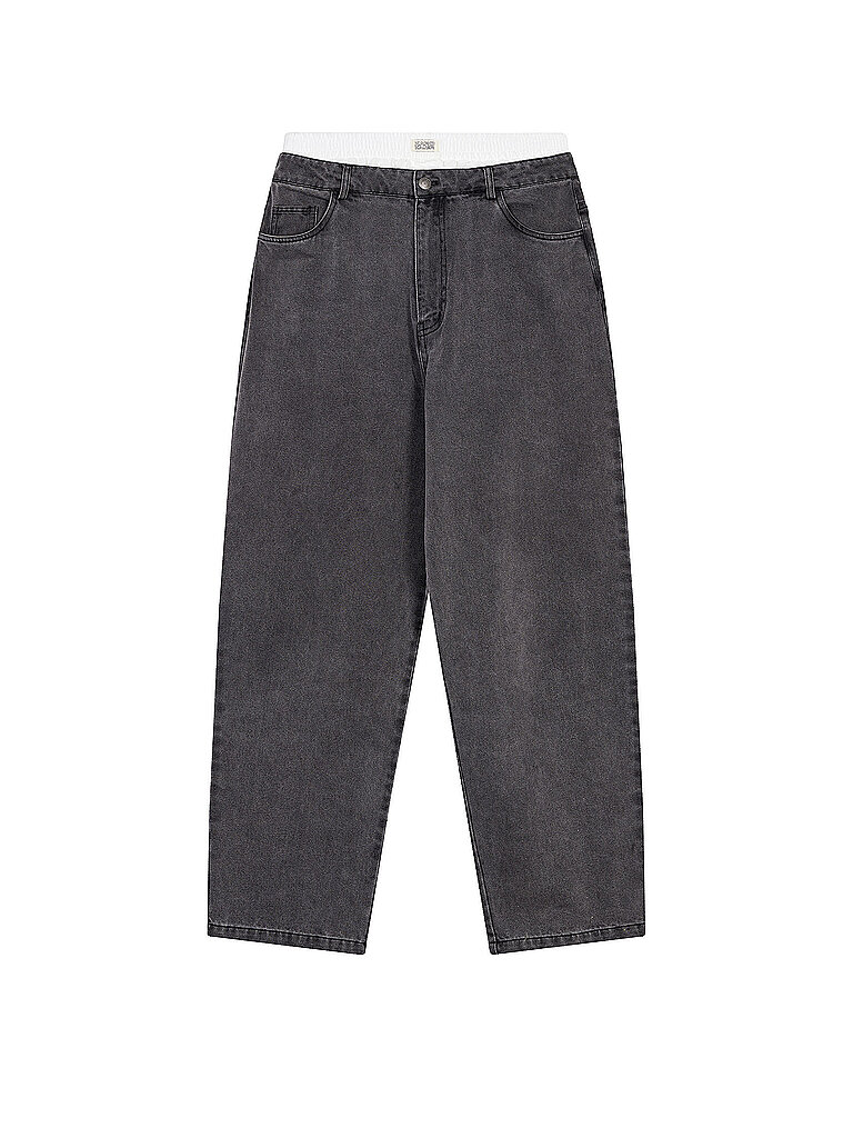 Jeans de pierna ancha gris XL