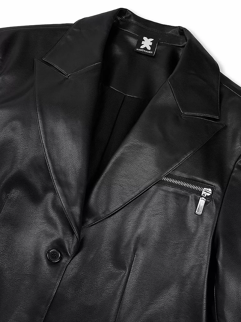 KARO KAUER | Blazer con aspecto de cuero | 